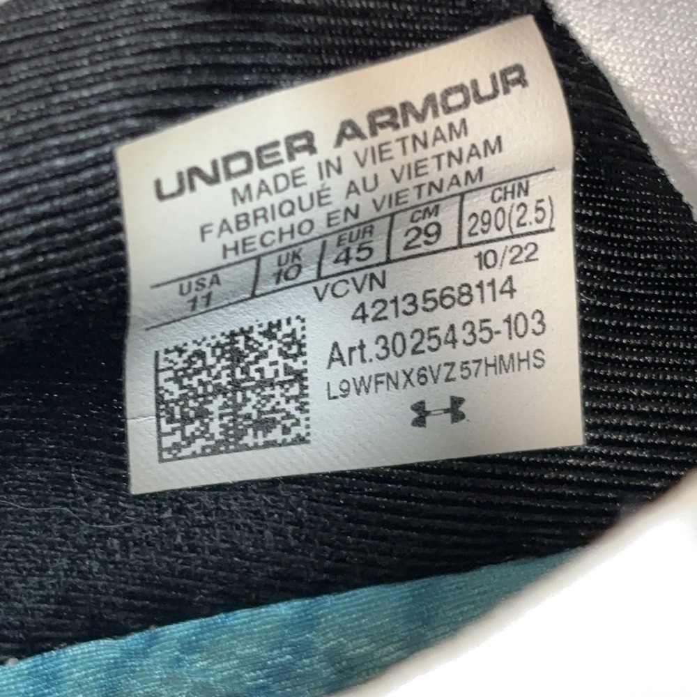 Under Armour Project Rock 5 Training Shoes Men's‎ 11 Gray Blue Bull Performance - Picture 14 of 14